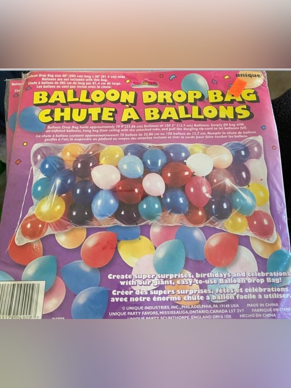 Unique Balloon Drop Bag